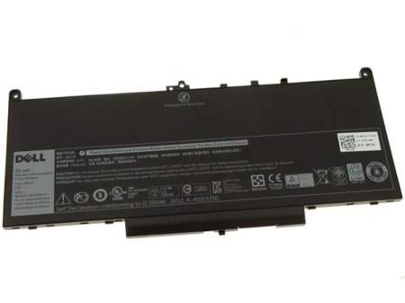 7080mAh 55Wh Dell Latitude 12 E7270 Akku