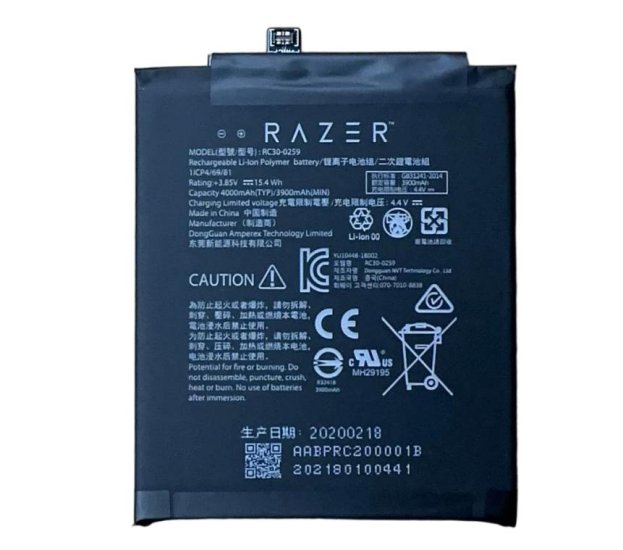 4000mAh 15.4Wh Razer Phone 2 RC30-0259 Akku